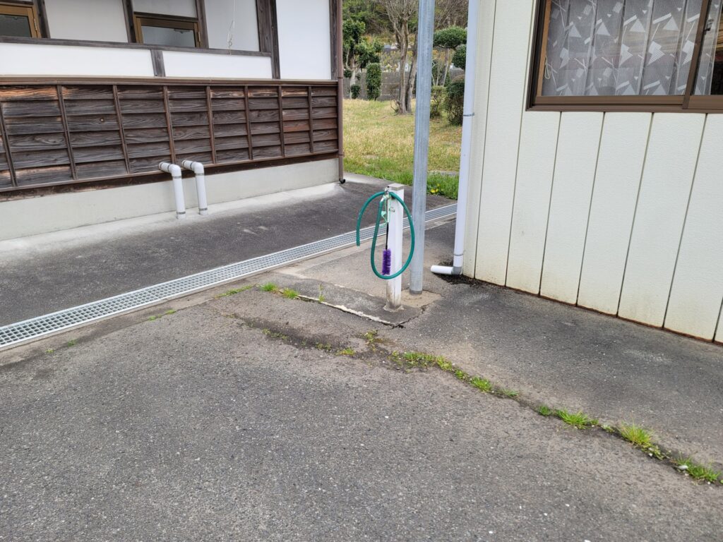 やすらぎの里 山田霊園 トイレ前水道設備